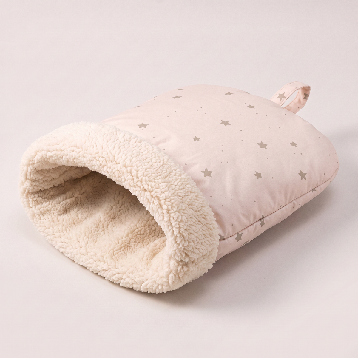 PawMiau burrow bed - Pink Stars